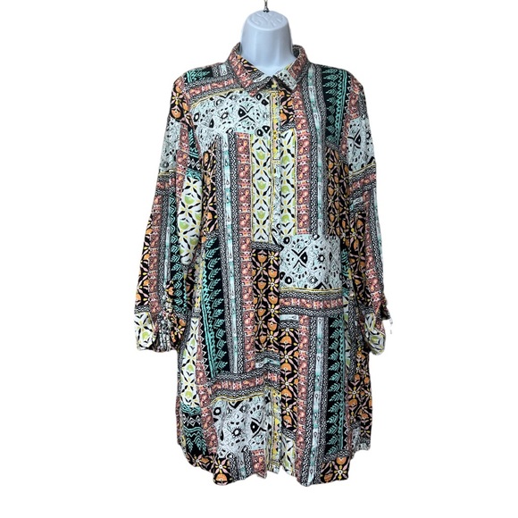 SzXL New Directions Button Down Dress Tunic - Picture 2 of 6